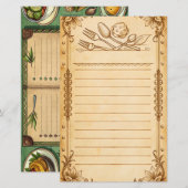 Recept Kaarten receptenmenu, lege lijst (Voorkant / Achterkant)