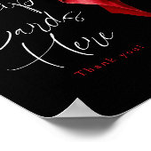 Recept Kaarten Red Bow Vrijgezellenfeest Sign Poster (Hoek)