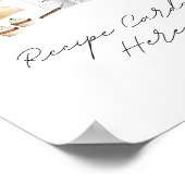 Recept Kaarten Teken Voorraad het Keuken Vrijgezel Poster (Hoek)