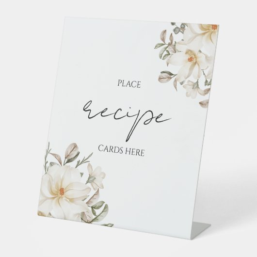 Recept Kaarten Teken Vrijgezellenfeest Reclamebord Met Voetstuk (Voorkant)