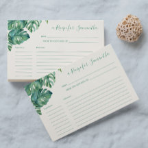 Recept Kaarten Tropisch groen