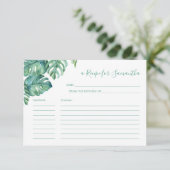 Recept Kaarten Tropisch groen (Staand voorkant)