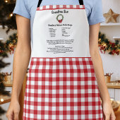 Recept Keepsake Christmas Cookie Red Plaid Krans Schort
