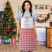 Recept Keepsake Christmas Cookie Red Plaid Krans Schort