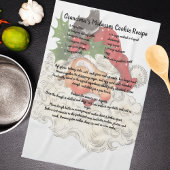 Recept keepsake Kerst  Santa Clause Kit Theedoek