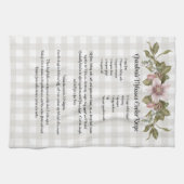 Recept Keepsake Kerstkoekjes Boerderij Bloemen Theedoek (Horizontaal)