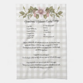 Recept Keepsake Kerstkoekjes Boerderij Bloemen Theedoek (Verticaal)