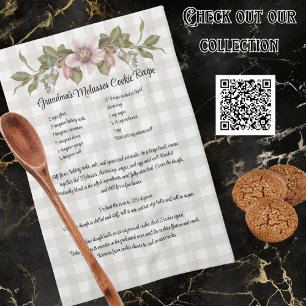 Recept Keepsake Kerstkoekjes Boerderij Bloemen Theedoek