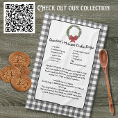 Recept Keepsake Kerstkoekjes grijs geplakt Theedoek