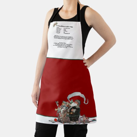 Recept Keepsake Rode Kerst Kerstman Schort (Insitu)