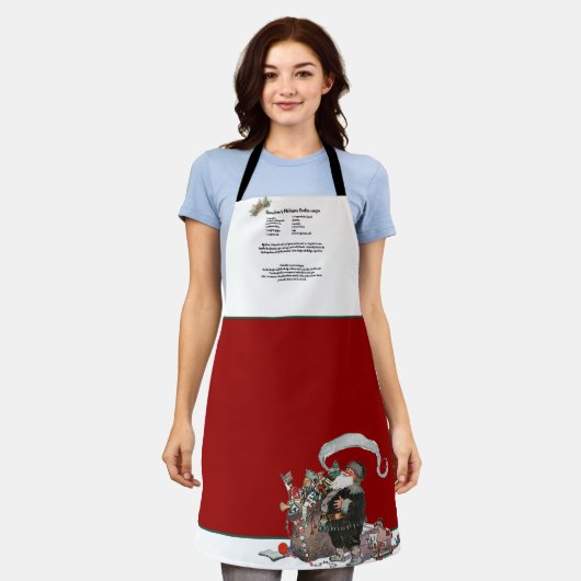 Recept Keepsake Rode Kerst  Kerstman Schort (Gedragen)