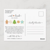 Recept kerst ansichtkaart briefkaart (Achterkant)