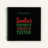 Recept Kerstcitaat snack tester naam Notitieboek (Voorkant)