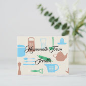 Recept Keuken Chef Voedsel Diner Destiny's Destiny Briefkaart (Staand voorkant)