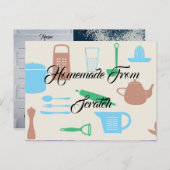 Recept Keuken Chef Voedsel Diner Destiny's Destiny Briefkaart (Voorkant / Achterkant)