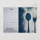 Recept Keuken Chef Voedsel Diner Destiny's Destiny Briefkaart (Achterkant)