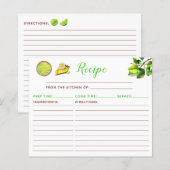 Recept Key Lime Pie (Voorkant / Achterkant)