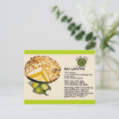 Recept Key Lime Pie Briefkaart (Staand voorkant)
