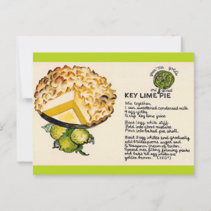 Recept Key Lime Pie Briefkaart