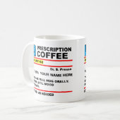 Recept Koffeïne Koffie Rx Grappige Mok (Voorkant links)