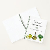 Recept koken voedsel vegetarische groenten notitieboek (Binnen)