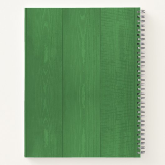 Recept kookboek chef monogram rustieke keuken notitieboek (Achterkant)