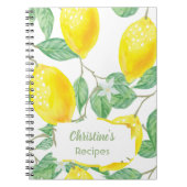Recept kookboek citroenen notitieboek (Voorkant)