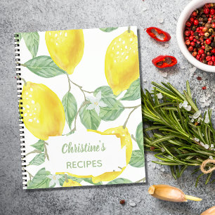 Recept kookboek citroenen notitieboek