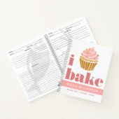 Recept Kookboek Cupcake Roze Goud Bakken Modern St Notitieboek (Binnen)