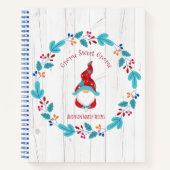 Recept Kookboek Gnoom Vakantie Bloemen Krans Rusti Notitieboek (Voorkant)