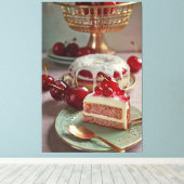  recept kookboek illustratie Canvas Print (Insitu (Houten vloer))