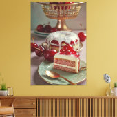  recept kookboek illustratie Canvas Print (Insitu (Woonkamer))