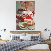  recept kookboek illustratie Canvas Print (Insitu (Slaapkamer))