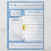 Recept kookboek invoegen jeans madeliefje landelij (Achterkant)