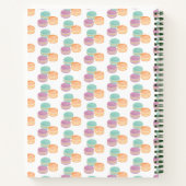 Recept Kookboek Macaron Turquoise Paarse Sinaasapp Notitieboek (Achterkant)