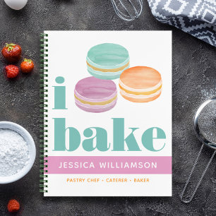 Recept Kookboek Macaron Turquoise Paarse Sinaasapp Notitieboek