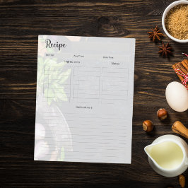 Recept kookboek pagina invoegen