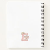 Recept kookboek roze taart mixer bakkerij notitieboek (Achterkant)