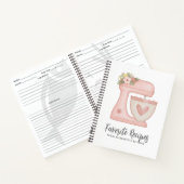 Recept kookboek roze taart mixer bakkerij notitieboek (Binnen)
