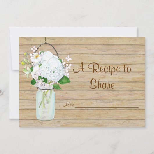 Recept Landelijke Inmaakpot Blauw Hydrangea (Voorkant)