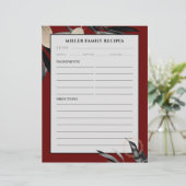 Recept Multomap Pagina | Achternaam | Bourgogne (Staand voorkant)