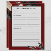 Recept Multomap Pagina | Achternaam | Bourgogne (Voorkant / Achterkant)