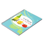 Recept notebook met Italiaanse voedingsmiddelenrec Notitieboek (Linkerzijde)