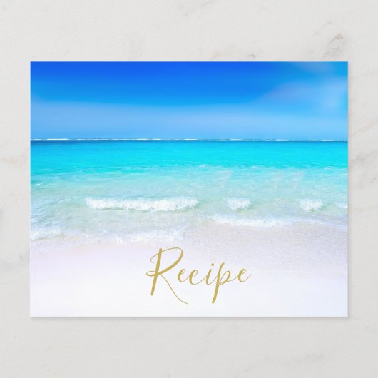 Recept Ocean Beach Zee Blauw (Achterkant)