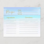 Recept Ocean Beach Zee Blauw (Voorkant)