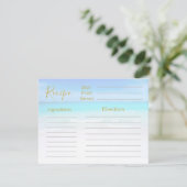 Recept Ocean Strand Scene Zee Blauw (Staand voorkant)