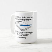 Recept om grappige mok te doden (Voorkant links)