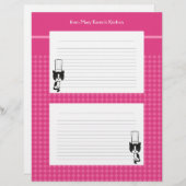 Recept-pagina's met illustraties voor multomappen (Voorkant / Achterkant)