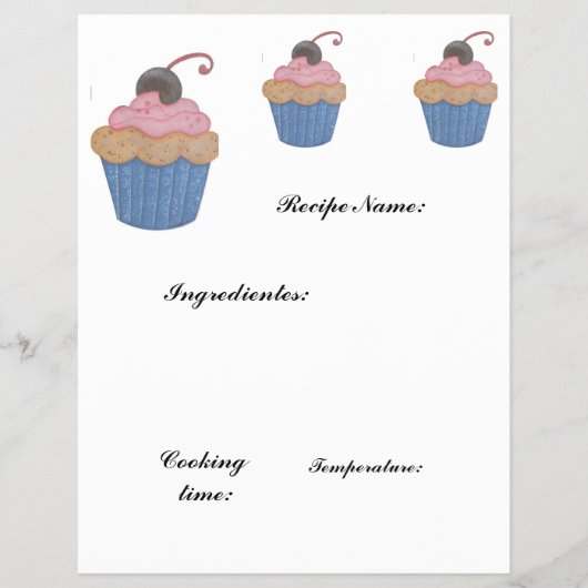 recept papier flyer (Voorkant)