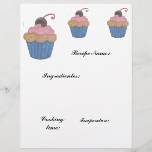 recept papier flyer